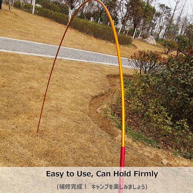 Azarxis Tent Pole Repair Splint Repair Kit Spare Repair Emergency Tube for Diameter 7.9mm-9.5mm Tent Pole