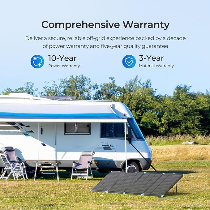 Renogy 300 Watt Solar Panel Suitcase, N-Type 12V Portable Foldable Solar Panels, 25% High Efficiency with 17% Lighter, Fast Setup with Kickstands, IP67 Waterproof for RV, Camping, Off-Grid, Blackouts