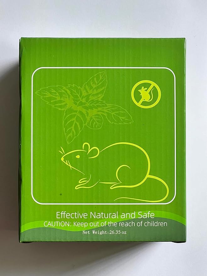 24 Pcs Strengthen Mouse Repellent Balls, Peppermint Oil Rodents Repellent to Keep Rat, Squirrel, Mole,Skunk Away, Rodents Deterrent for Indoor Outdoor Garage, Attic, Car, RV -Safe for Kids Pets