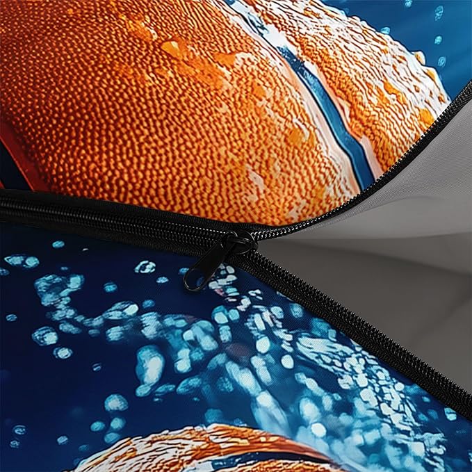 Kids Sleeping Bag for Boys Girls,3D Basketball Print-Lightweight Warm Portable Outdoor Indoor-Waterproof Cold Weather Resistant Sleeping Bag for Camping Hiking