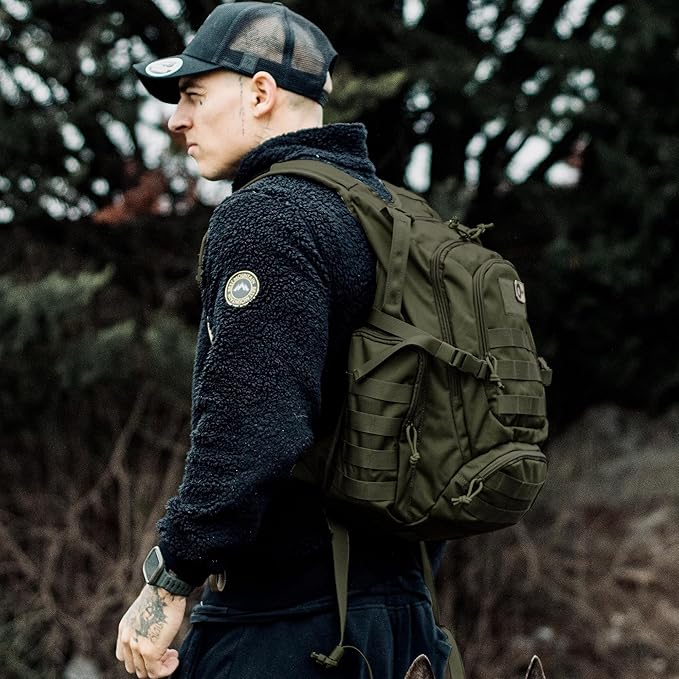 Mardingtop 25L Tactical Backpacks Molle Hiking daypacks for Camping Hiking Military Traveling Motorcycle