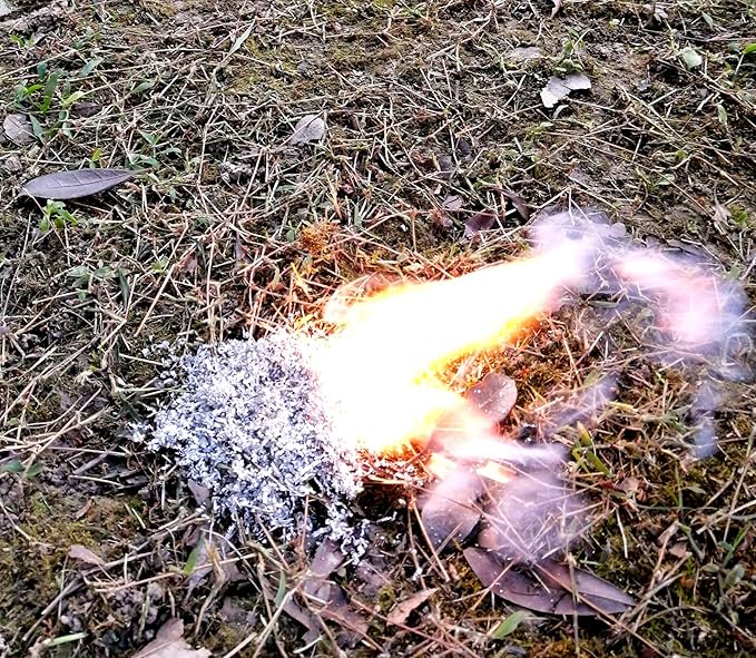 eGreen Fire Starter Kit โ 10 to 30 Magnesium Bags with 3.15" Ferro Rod + Optional 60-Minute Wax Rope โ Emergency Survival Ignition Set for Camping & Bushcraft