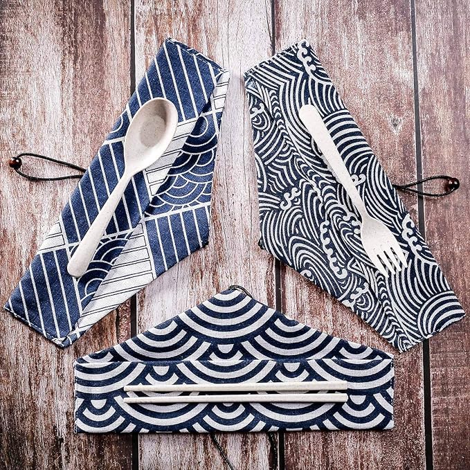 5 Pcs Straw Carrying Pouch Kit, Chopstick Case, Reusable Straw Bag, Portable Travel Bag for Stainless Steel, Glass, Silicone, Bamboo, Cutlery and Cleaning Brush Straws, Safety and Impact Resistance