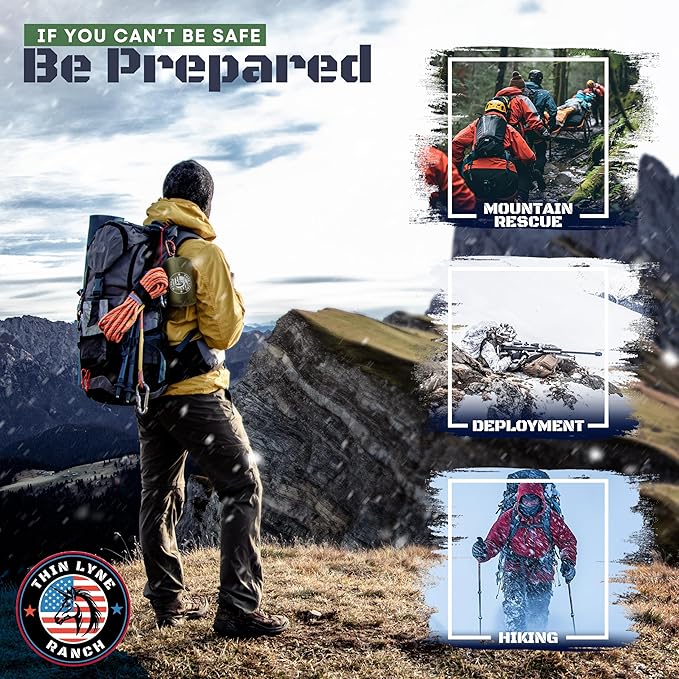 Ultra-Large Emergency Sleeping Bag for Survival - Hypothermia Prevention & Shelter - Multi-Person Bivvy Sack - Ideal Survival Gear, Emergency Bivy Camping Essentials