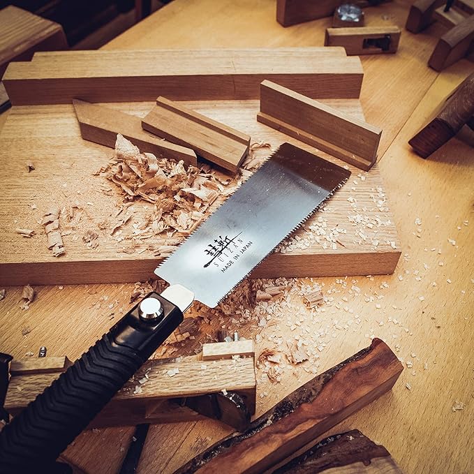 SUIZAN Ryoba Double Edge Saw 7" - Professional Japanese Pullsaw Handsaw Woodworking Tools