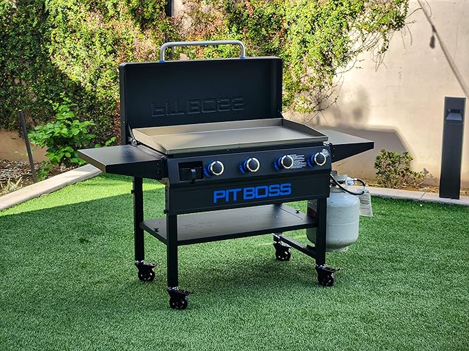 Pit Boss 10963 4-Burner Gas Griddle, Black