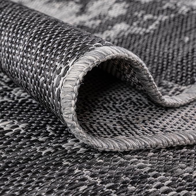 Keen Home Design Terrace Outdoor Area Rug - 5x8 Washable Indoor/Outdoor Rug for Patio, Kitchen, Balcony, Beach, Garden, Deck and Porch, Size: 5'3"x7'7"