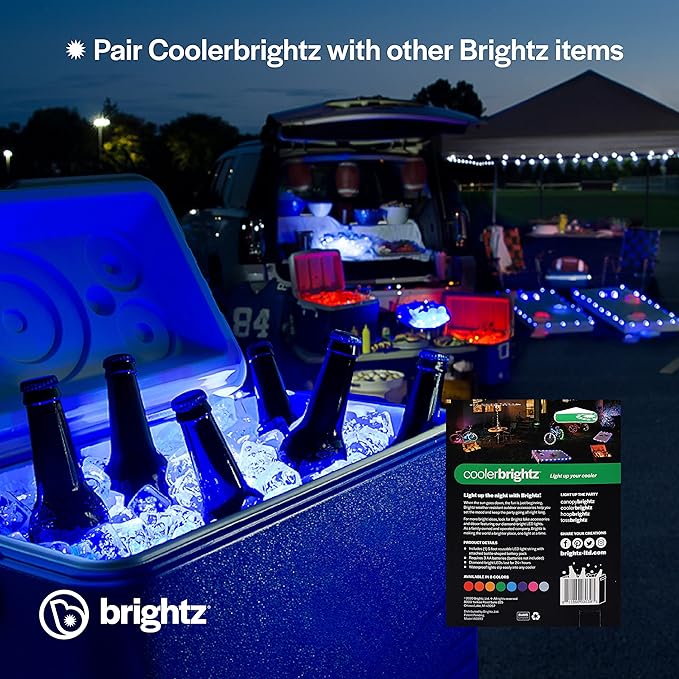 Brightz CoolerBrightz LED Cooler Light Rope, Green - Waterproof Ice Chest Light Rope - Top 2021 Outdoor Camping Gifts & Accessories Perfect Camping Christmas Xmas Gift Present for Men Dad Son Grandpa