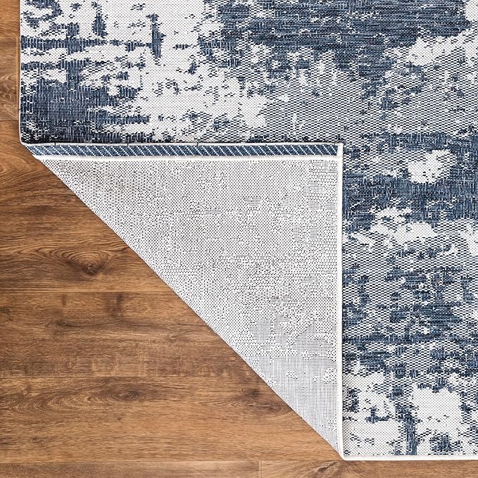 Keen Home Design Terrace Outdoor Area Rug - 5x8 Washable Indoor/Outdoor Rug for Patio, Kitchen, Balcony, Beach, Garden, Deck and Porch, Size: 5'3"x7'7"