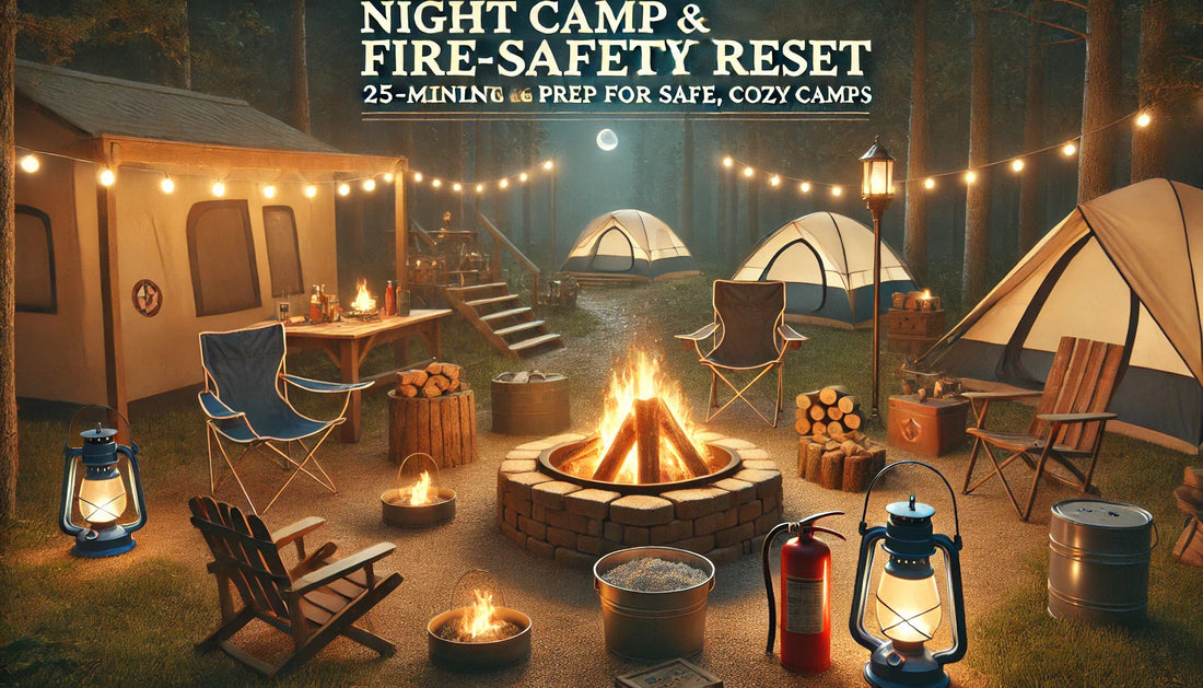 Night Camp & Fire-Safety Reset: 25-Minute Evening Prep for Safe, Cozy Camps