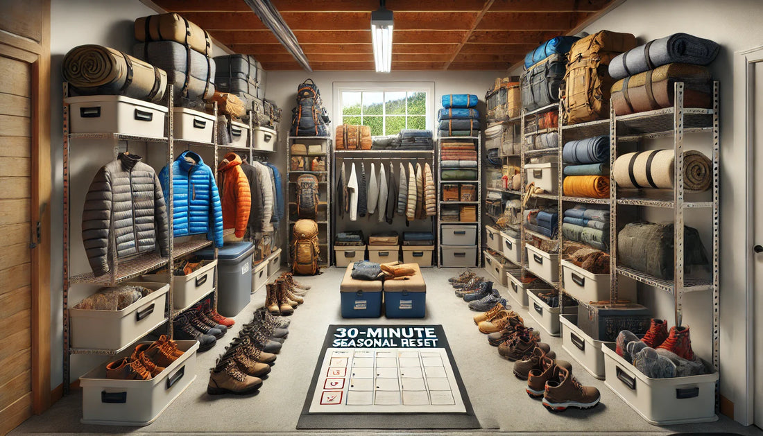 Seasonal Outdoor Gear & Storage Reset: 30-Minute Prep for Next Adventure