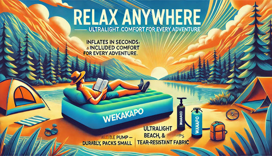 Relax Anywhere: WEKAPO Inflatable Couch with Pump — Ultralight Comfort for Every Adventure