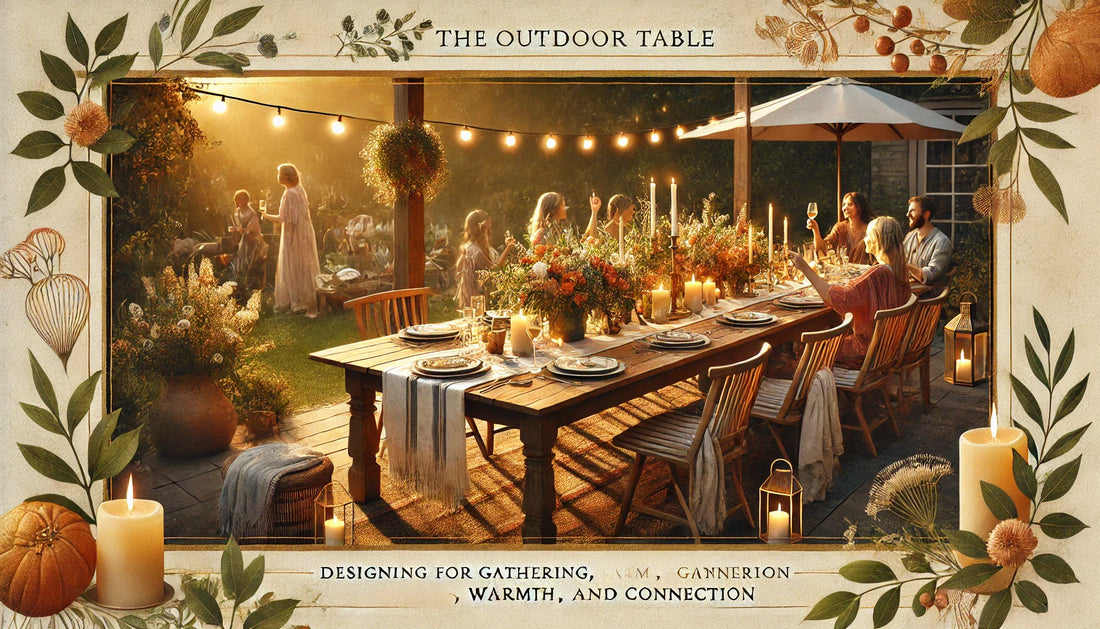 The Outdoor Table — Designing for Gathering, Warmth, and Connection