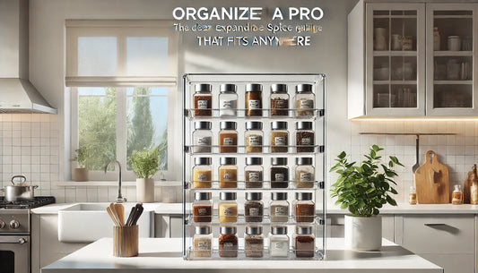 Organize Like a Pro: The Clear Expandable Spice Rack That Fits Anywhere