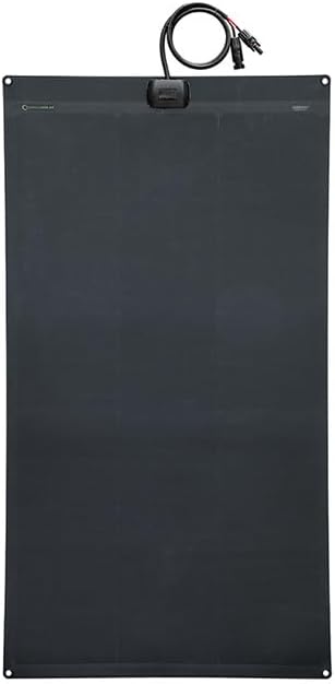 Flexible Solar Panel 125W 12V ETFE,42.9in x 23.2in Semi-Flexible Bendable Mono Solar Panel High Efficiency 125 Watt for RV Van Roof TopCamping Home Boat Marin