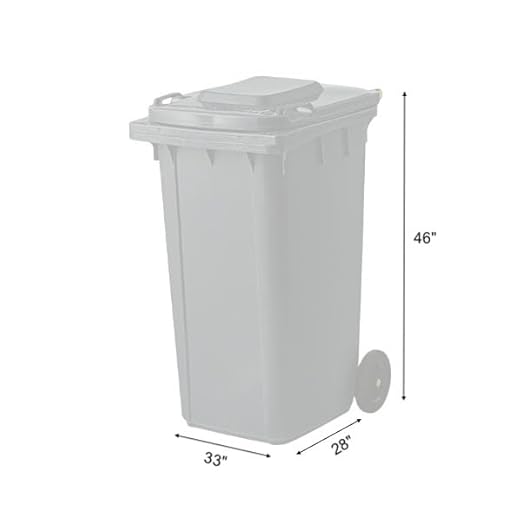 PRO&Family Wheeled Outdoor Trash Can Garbage Can Garage Trash Can for Restaurants/Hospitals/Offices/Back of House/Warehouses/Home (Black, 96 Gallon)