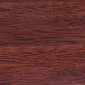 Violet Linen Woodgrain Elastic Round Table Cover, Small, Mahogany Wood