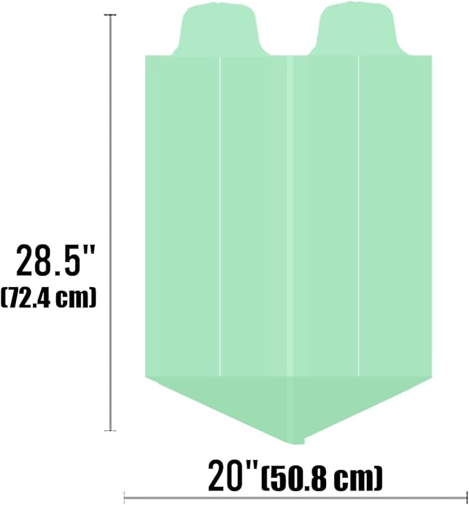 4-6 Gallon Flap Tie Compostable Trash Bags, 76 Count, Kitchen Compost Bags, Sturdy Biodegradable Garbage for Food Scrap Waste, ASTM D6400, US BPI Certified