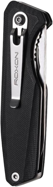 Roxon S502U Upgraded Phantasy Folding Pocket Knife, G10 handle Survival Gear Pocket Tool EDC Knife Replaceable Knife Blade with Pocket Clip for Camping Hiking
