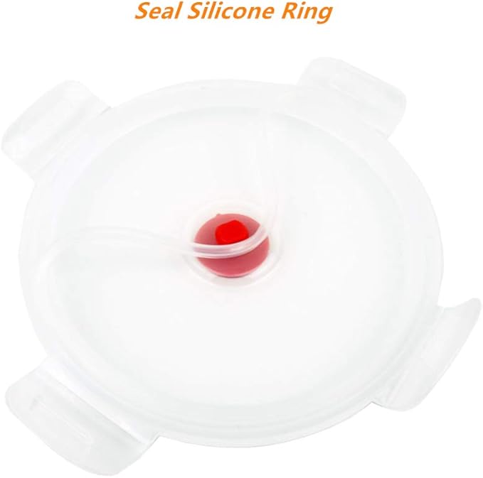 CARTINTS 800ml Silicone Collapsible Food Storage Containers-Prep/Storage Bowls with Lids - Round Silicone Lunch Containers - Microwave and Freezer Safe Set of 5