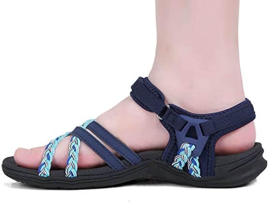 UBFEN Womens Hiking Comfort Sport Sandals Beach Vacation Camping Casual Sport Sandals with Adjustable Straps and Arch Support