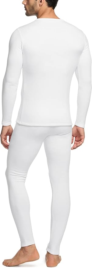 TSLA Men's Thermal Underwear Set, Microfiber Soft Fleece Lined Long Johns, Winter Warm Base Layer Top & Bottom