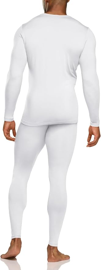 TSLA Men's Thermal Underwear Set, Microfiber Soft Fleece Lined Long Johns, Winter Warm Base Layer Top & Bottom