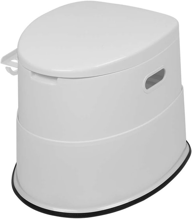Outvita Portable Toilet, Outdoor Lightweight Porta Potty with Detachable Inner Bucket Removable Toilet Paper Holder for Camping Boat RV Hiking Living Room