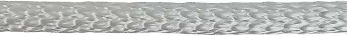 3/16 inch White Dacron Polyester Rope - 500 Foot Spool | Solid Braid - Industrial Grade - High UV and Abrasion Resistance - Low Stretch