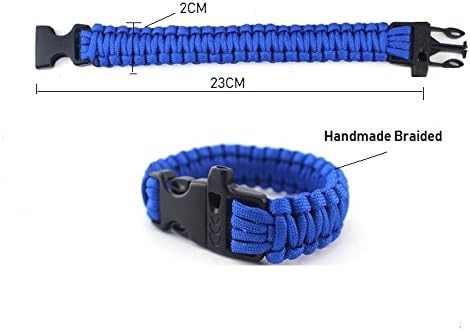 L&F Home Paracord Bracelet Set for Men Women Bracelets Rope Braided with Parachute Cord for Emergency Outdoor Survival- Great Party Favors Return Gifts