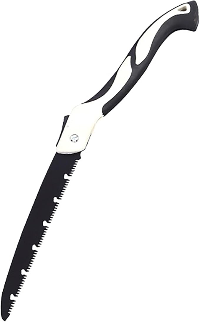 Folding Saw with Rubber Handle, 20.4 Inch Manganese Steel SK-5 Blade Pruning Saw for Hunting, Gardening, Camping and Trimming (blade 27cm)