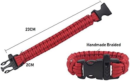 L&F Home Paracord Bracelet Set for Men Women Bracelets Rope Braided with Parachute Cord for Emergency Outdoor Survival- Great Party Favors Return Gifts