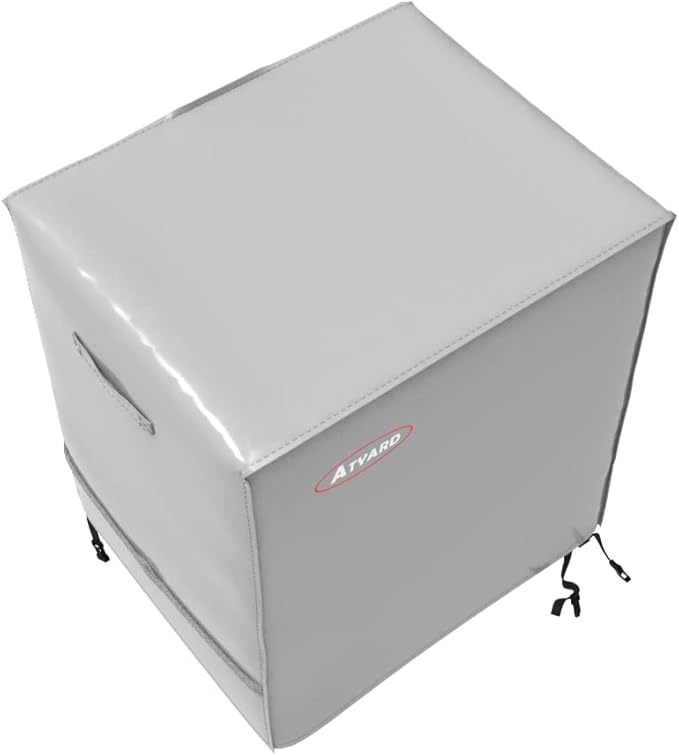 ATYARD 30-inch Outdoor Cover for Keter Unity (Small) Portable Table - UV Resistant, Breathable, All Weather (30" L x 24" W x 32" H)Gray