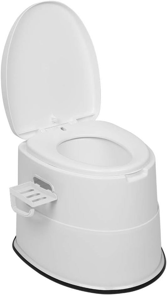 Outvita Portable Toilet, Outdoor Lightweight Porta Potty with Detachable Inner Bucket Removable Toilet Paper Holder for Camping Boat RV Hiking Living Room