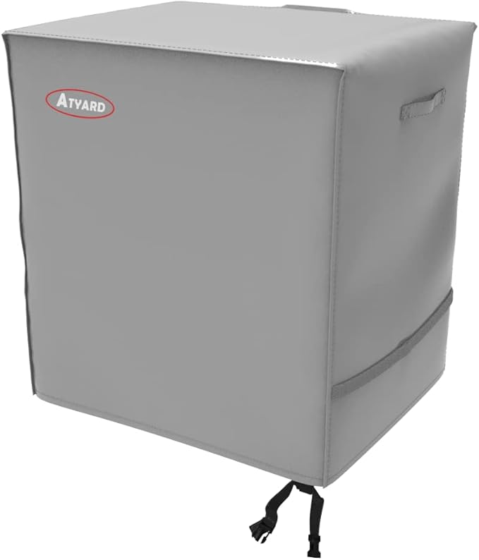 ATYARD 30-inch Outdoor Cover for Keter Unity (Small) Portable Table - UV Resistant, Breathable, All Weather (30" L x 24" W x 32" H)Gray