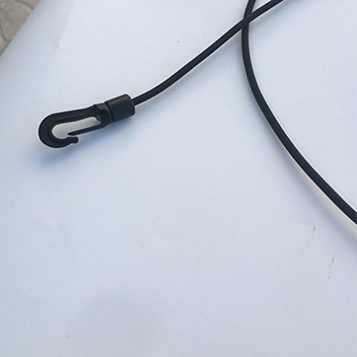 1/4" x 25' Elastic Bungee Cord Kayak Stretch String Rope Black Shock Cords