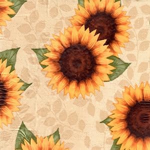 LAMINET Elastic Fitted Table Cover - Sunflower - Oblong/Oval - Fits Tables up to 48" x 68”