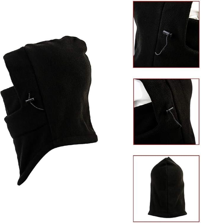 Balaclava Ski Mask 2 Pcs - Windproof Warmer Fleece Adjustable Winter Mask for Men Women