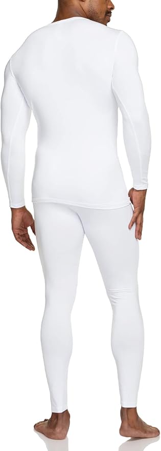 TSLA Men's Thermal Underwear Set, Microfiber Soft Fleece Lined Long Johns, Winter Warm Base Layer Top & Bottom