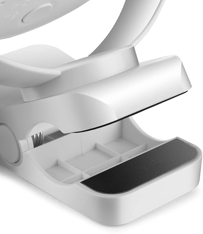 Viniper 6 inch Rechargeable Clip on Fan, 5000mah Battery Desk Fan : 360° Rotation & 3 Speeds Strong Wind Portable Fan, 8-30 Working Hours, Quiet and Powerful (White)