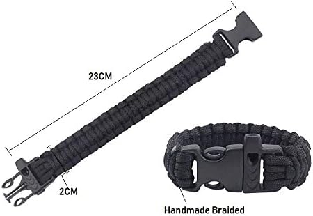 L&F Home Paracord Bracelet Set for Men Women Bracelets Rope Braided with Parachute Cord for Emergency Outdoor Survival- Great Party Favors Return Gifts