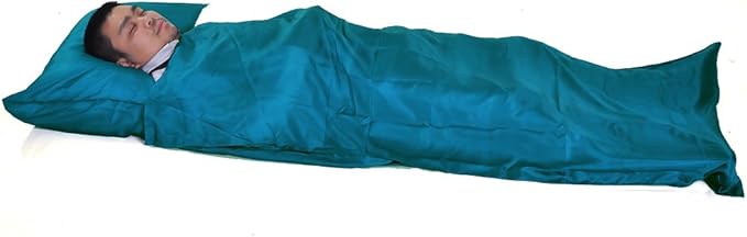 Marycrafts 100% Pure Mulberry Silk Single Sleeping Bag Liner Travel Sheet 83"x33"