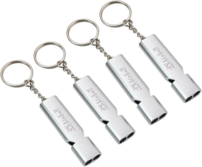 Emergency Whistles Lifeguard Safety Whistle with Lanyard and Keychain for Outdoor Camping Hiking Boating Backpacking Fishing Kayak Kids Rescue Signaling Loud Survival Whistle