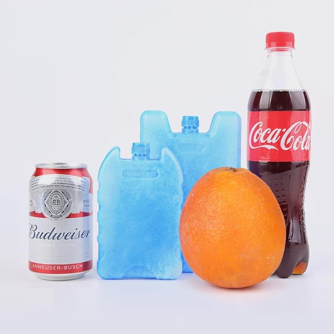 Bodaon Ice Packs for Lunch Boxes, Lunch Cooler Bag, Reusable Small Lunch Box Ice Pack for Cooler, Lunchbox Accessories, Lunch Bag Freezer Long Cold Blue Ice Packs Blocks for Coolers, Kids, Adults