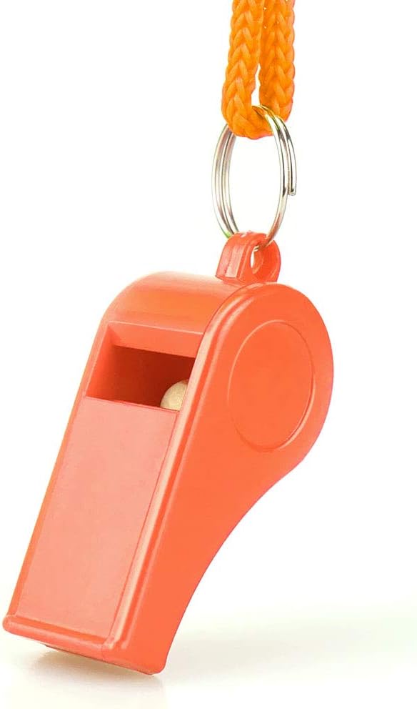 Whistle, Super Loud Emergency Whistle with Lanyard, Ideal for Boating, Swimming, Kayaking, Water Survival, Hiking, Camping