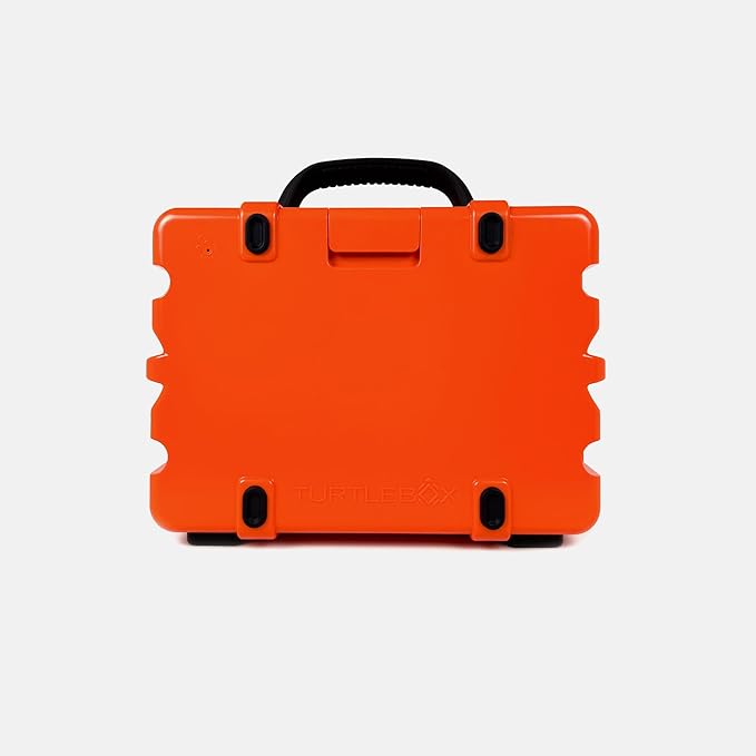 Turtlebox Original Gen 3: Portable Outdoor Bluetooth Speaker – Ultra-Loud (120dB), Waterproof (IP67), Rugged, Impact-Resistant, 3-Day Battery | Party Mode: Unlimited Pairing for Stereo Sound, Orange