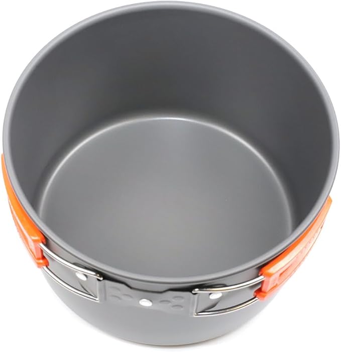 5pcs -20pcs Set TMKOOL Camping Cookware Mess Kit Outdoor Hiking Backpacking Picnic Cooking Bowl Non Stick Pot