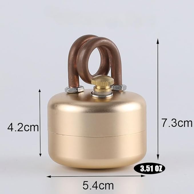 Mini Alcohol Camping Stove – Lightweight Brass & Aluminum Spirit Burner with Stand | Faster Heating – Perfect for Backpacking, Hiking & Brewing Piping Hot Tea/Coffee