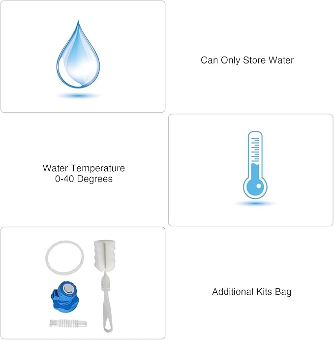 4 Gallon/15L Water Container with Spigot, Portable BPA Free Water Jug, Multifunction Water Tank for Camping Outdoor Hiking Picnic Supplies, 2 Pack