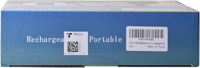 ERAY Rechargeable LED Work Light with Remote Control,15000mAh Battery 10000 LM Worklight, Portable Solar Camping Lights, IP66 4 Lighting Modes Work Lights for Outdoor Emergency Building Car Repairing